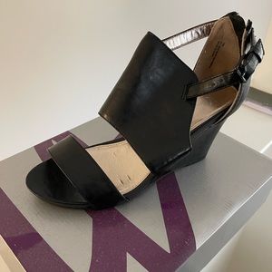 Black Wedge Heels
